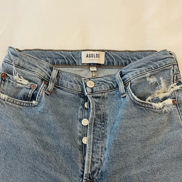 AGOLDE Nico High Rise Slim Fit Jeans in Rooted - Picture 4 of 7